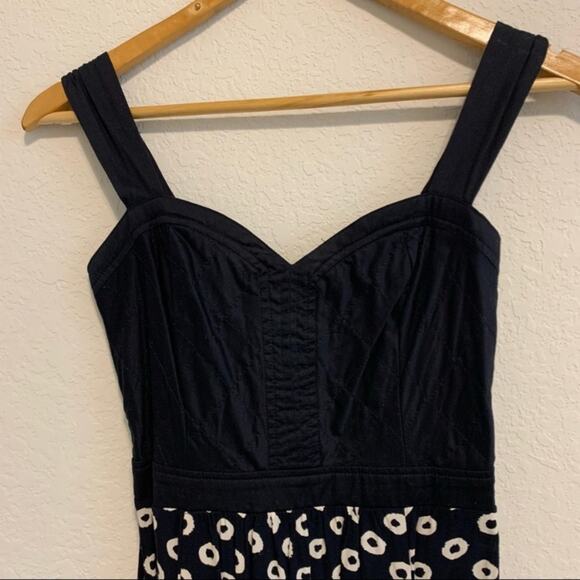 Anthropologie Eloise Black and White Mini Dress Small - Picture 2 of 9